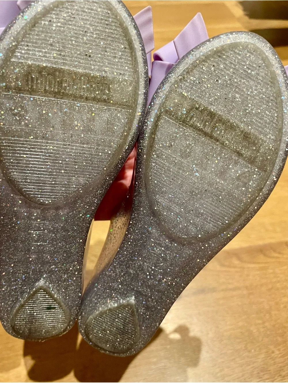 Mel by Melissa Bow Jelly Flats - size 13